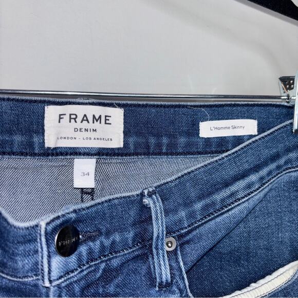 FRAME L'Homme Skinny Fit Jeans In Coney - Picture 3 of 7